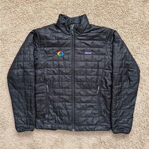 Patagonia Nano Puff Insulated Jacket Black Quilted Google Cloud Mens Small